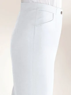 Hosen|Come on Bügelfaltenhose in Bauch-weg-Form weiß