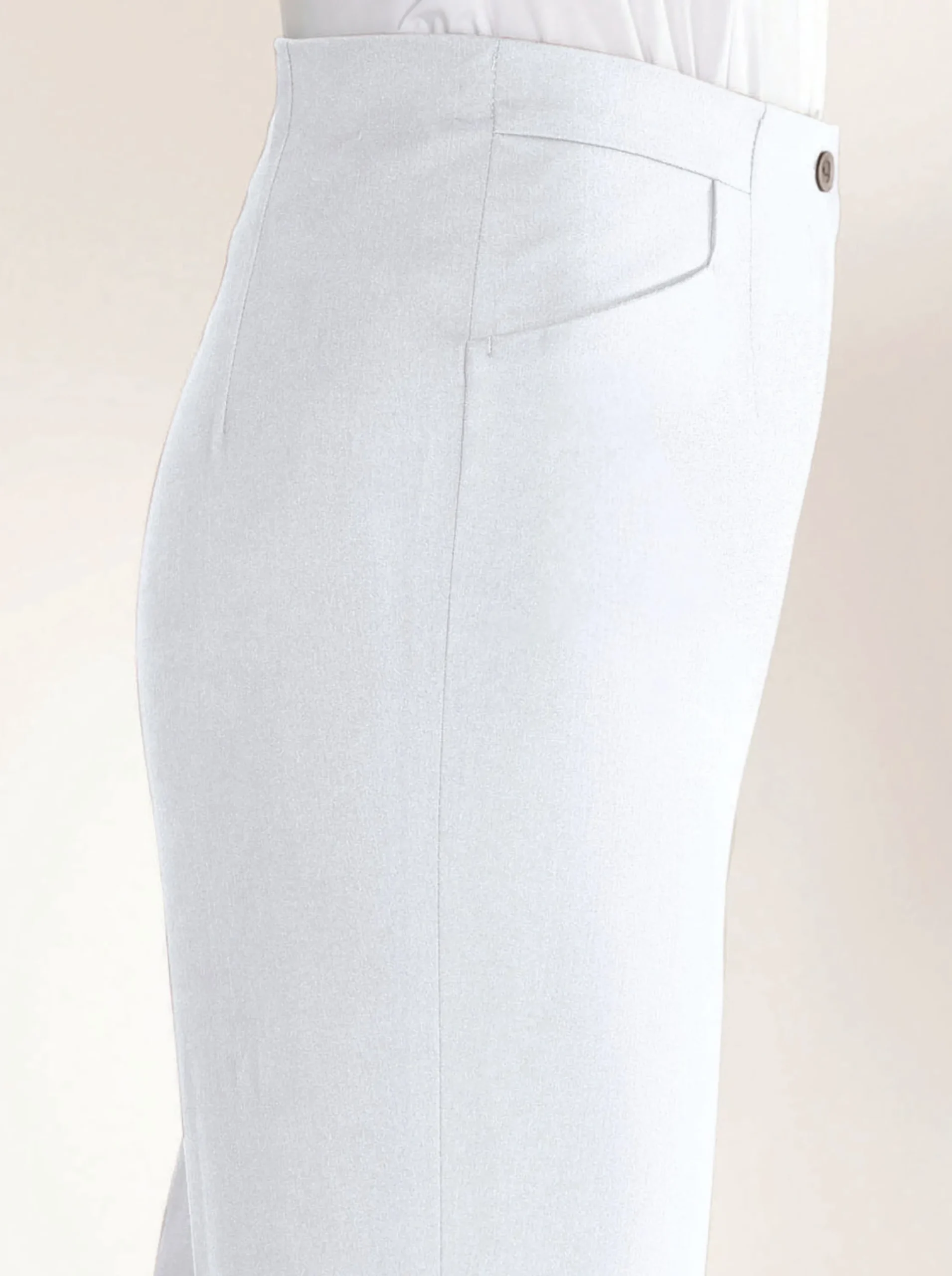 Hosen|Come on Bügelfaltenhose in Bauch-weg-Form weiß