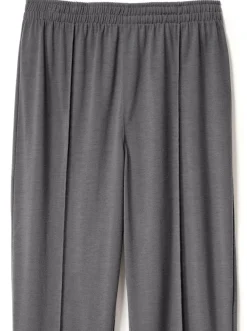 Hosen| Bügelfaltenhose mit Steg grau