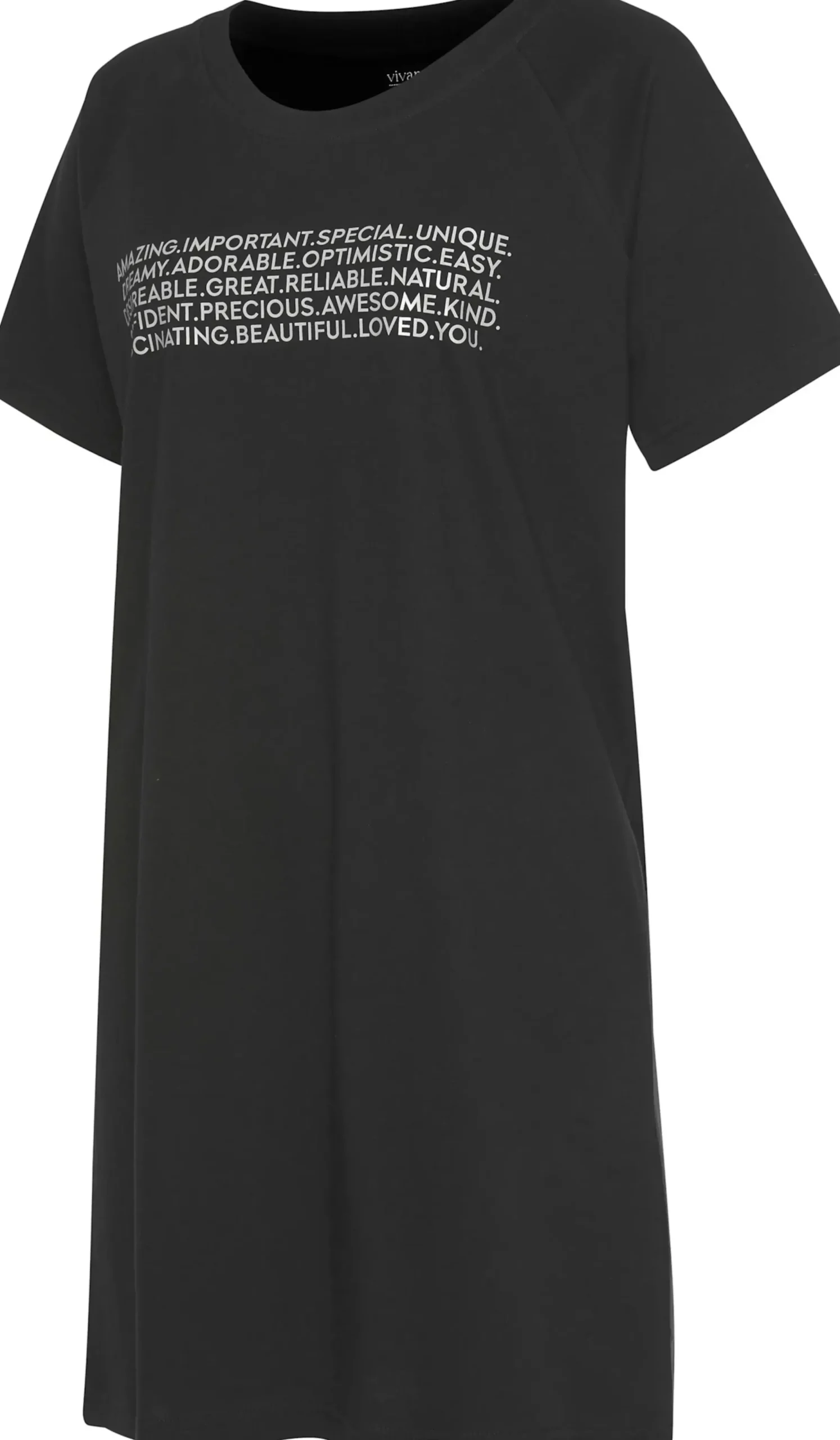 Nachtwäsche|Shirts|KangaROOS Bigshirt schwarz