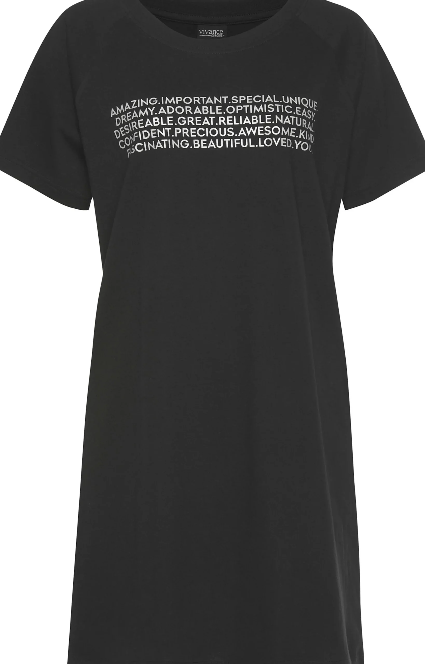 Nachtwäsche|Shirts|KangaROOS Bigshirt schwarz