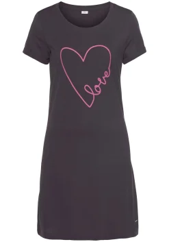 Nachtwäsche|Shirts|Vivance Dreams Bigshirt anthrazit