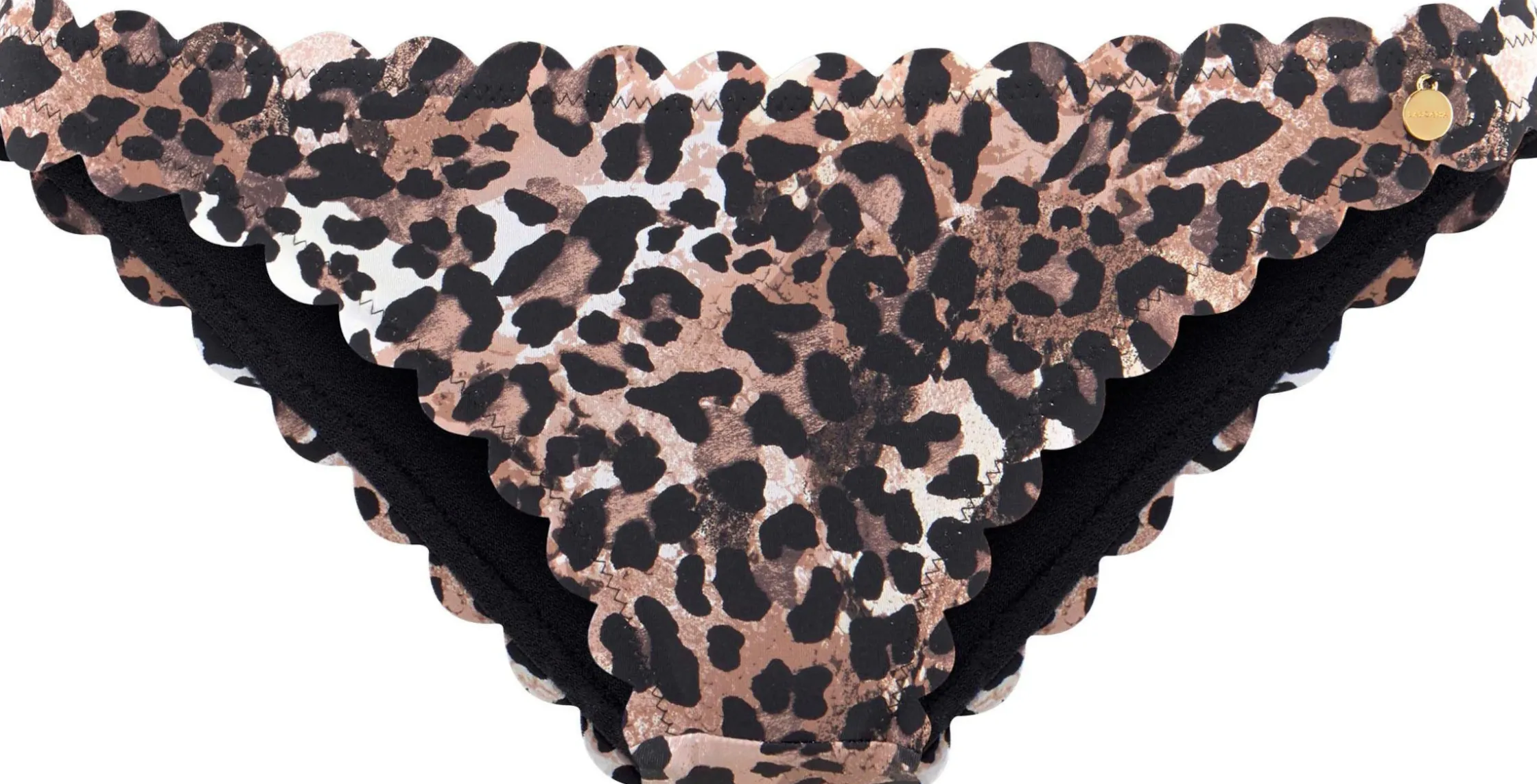 Bikinis|LASCANA Bikini-Hose braun-bedruckt