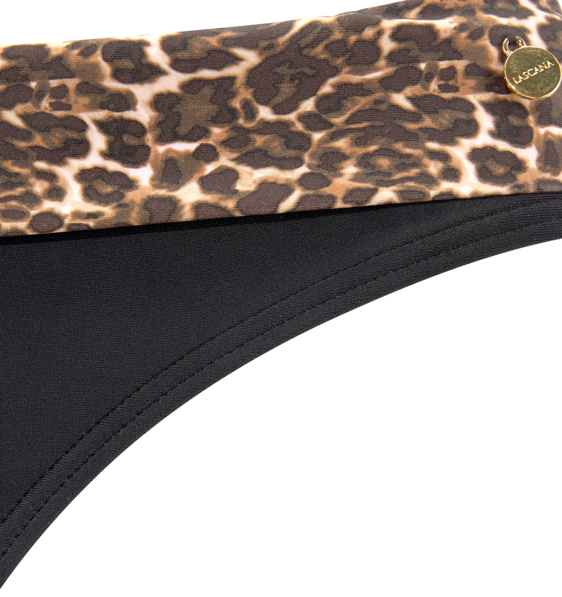 Bikinis|LASCANA Bikini-Hose schwarz-leo
