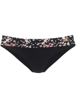 Bikinis|LASCANA Bikini-Hose schwarz-bedruckt