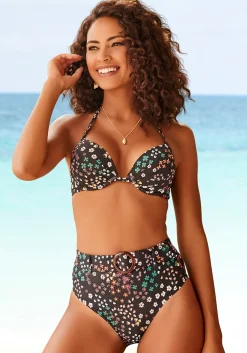 Bikinis|s.Oliver Bikini-Hose schwarz-bedruckt