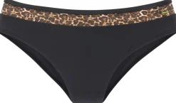 Bikinis|LASCANA Bikini-Hose schwarz-leo