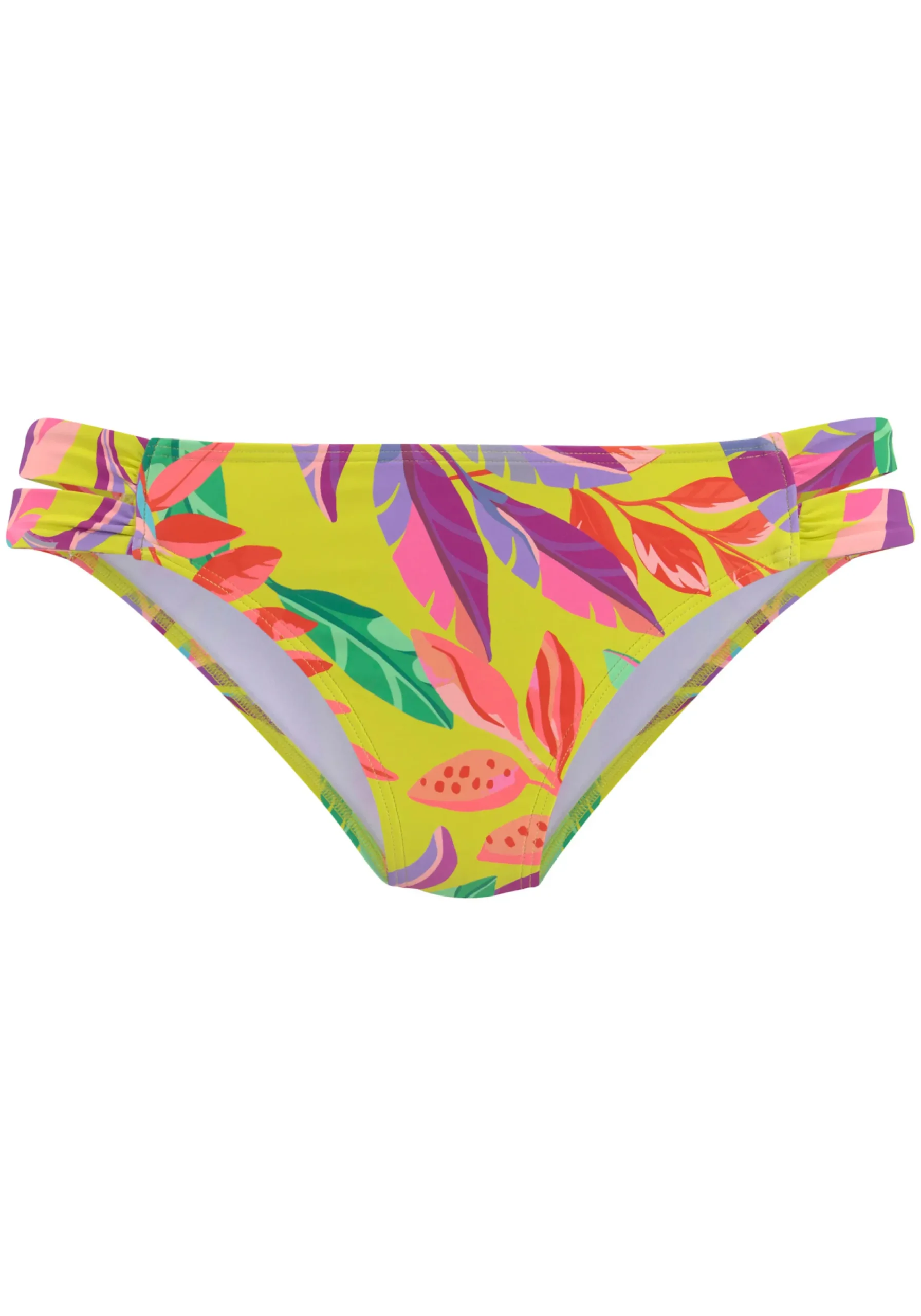 Bikinis|s.Oliver Bikini-Hose gelb-bedruckt