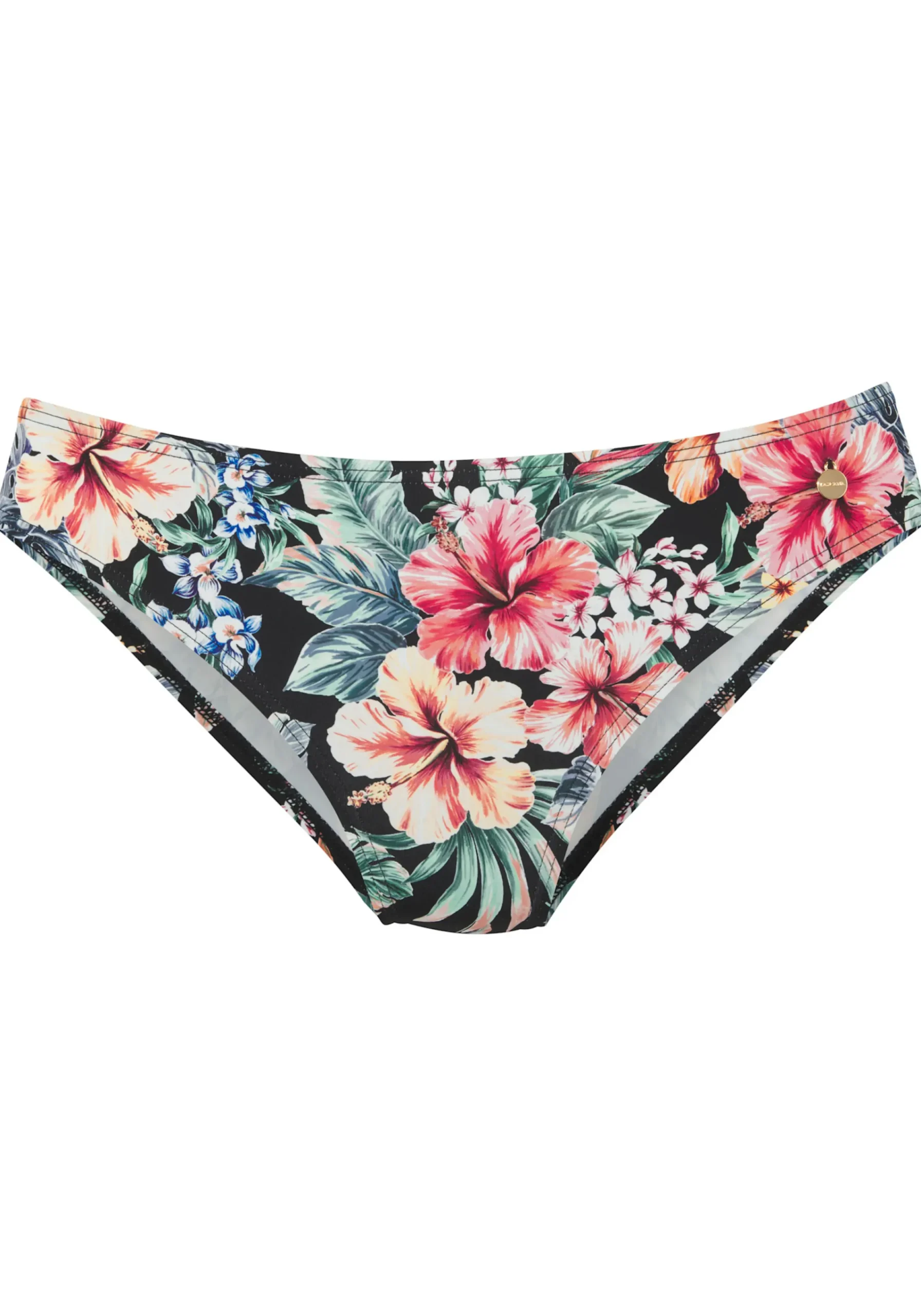 Bikinis|LASCANA Bikini-Hose schwarzbedruckt