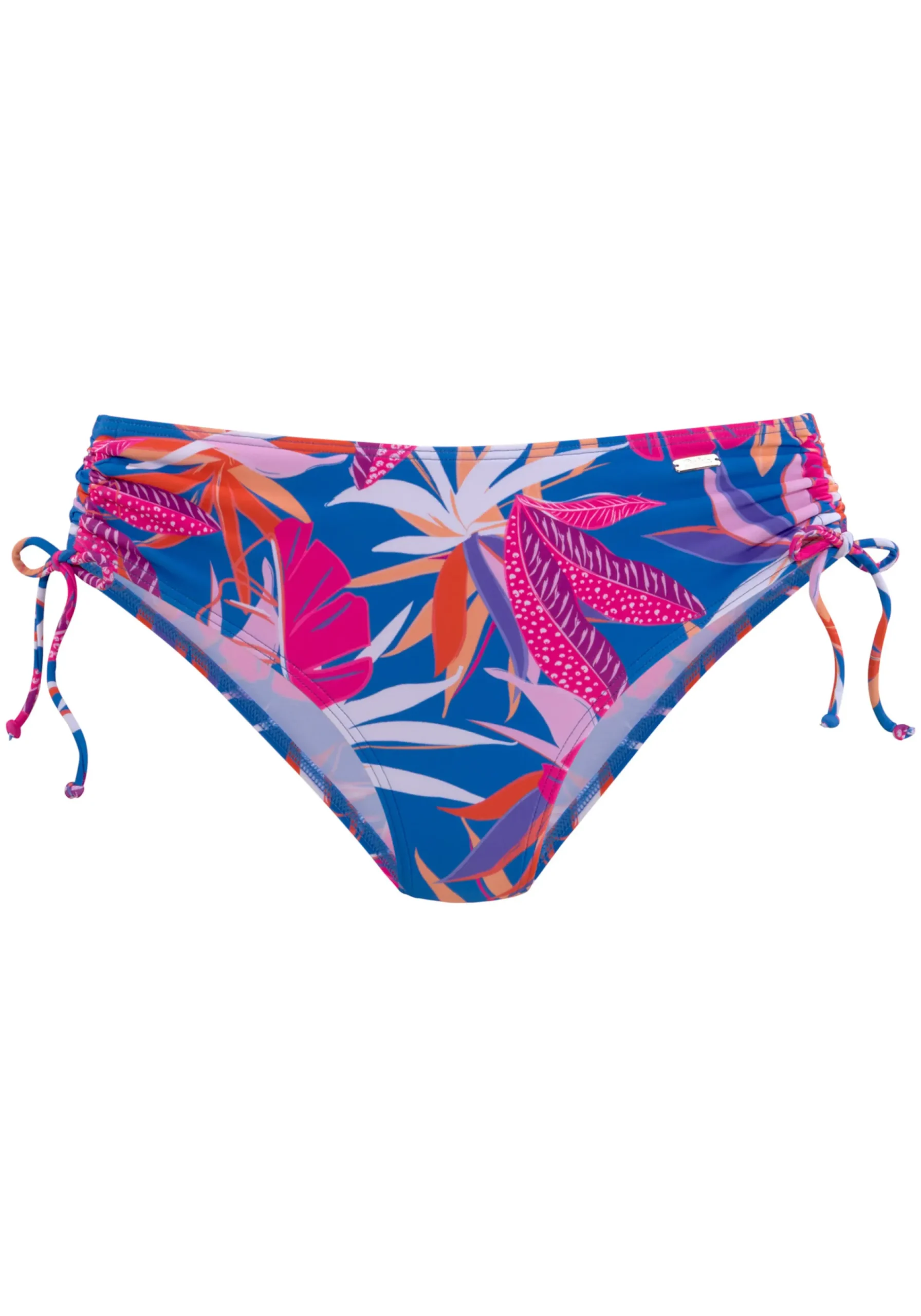 Bikinis|Buffalo Bikini-Hose blau-pinkbedruckt
