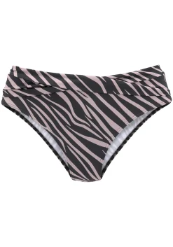 Bikinis|LASCANA Bikini-Hose schwarz-bedruckt