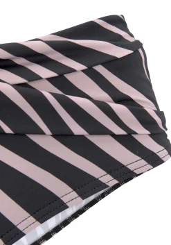 Bikinis|LASCANA Bikini-Hose schwarz-bedruckt
