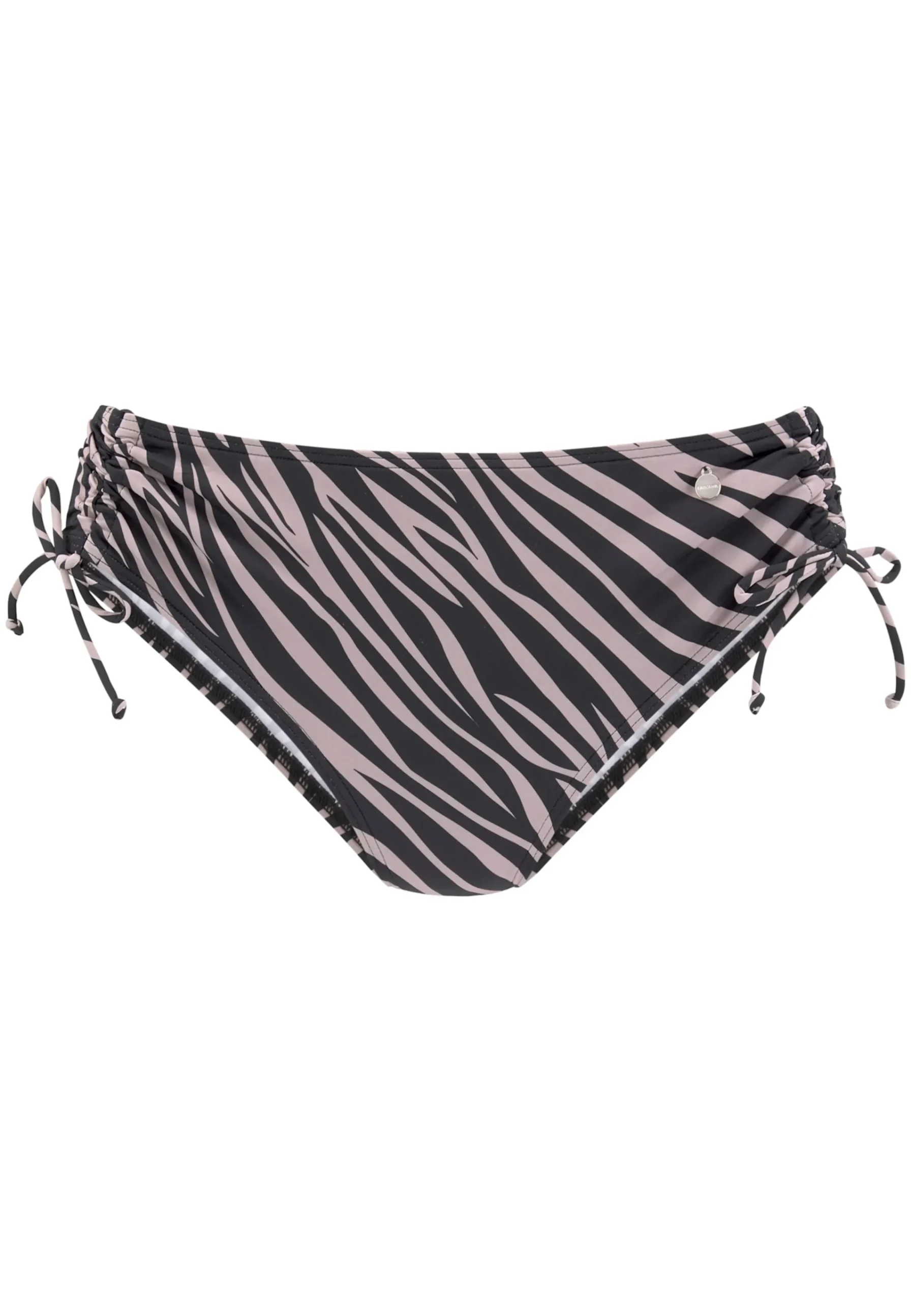 Bikinis|LASCANA Bikini-Hose schwarz-bedruckt