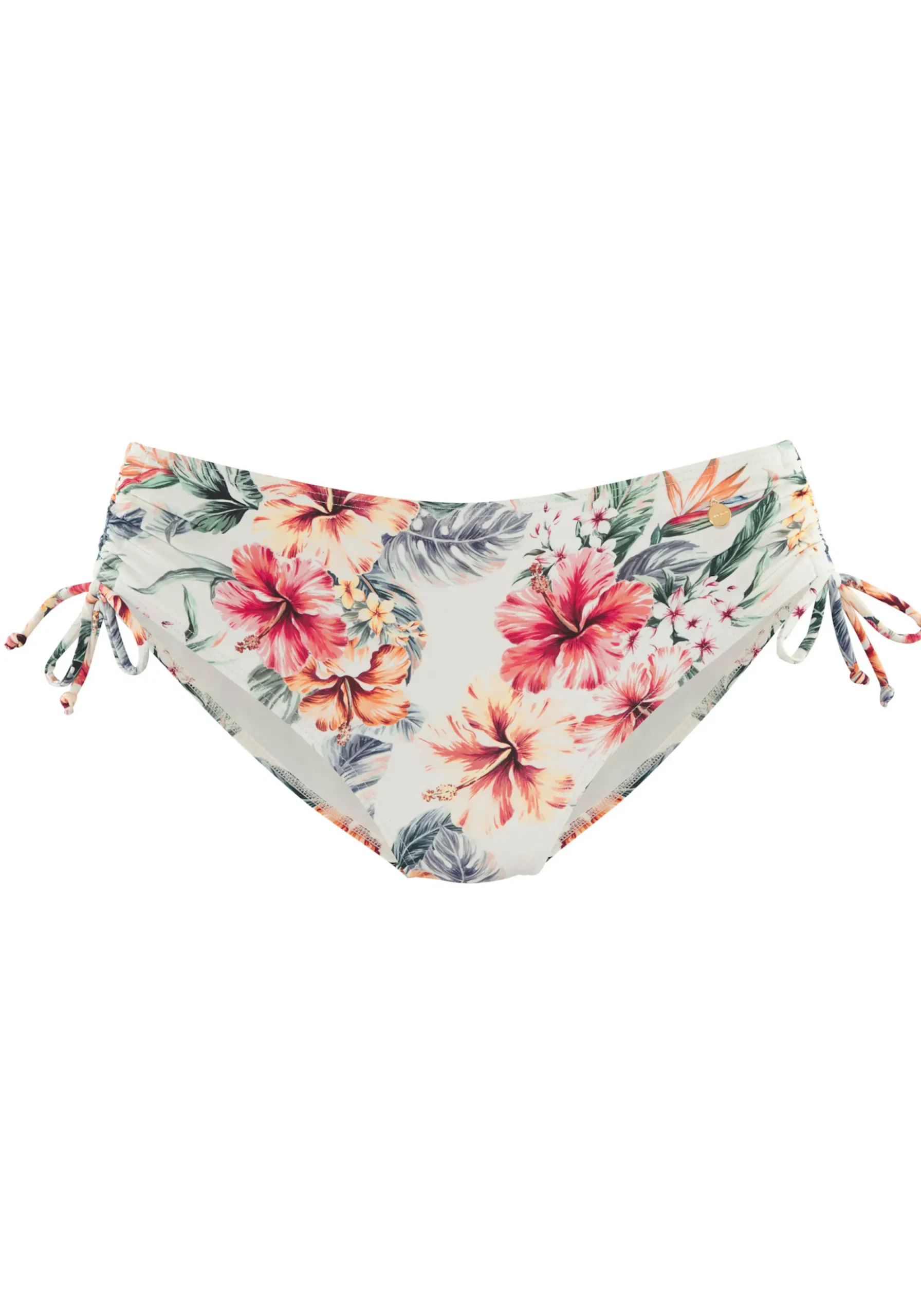 Bikinis|LASCANA Bikini-Hose cremebedruckt
