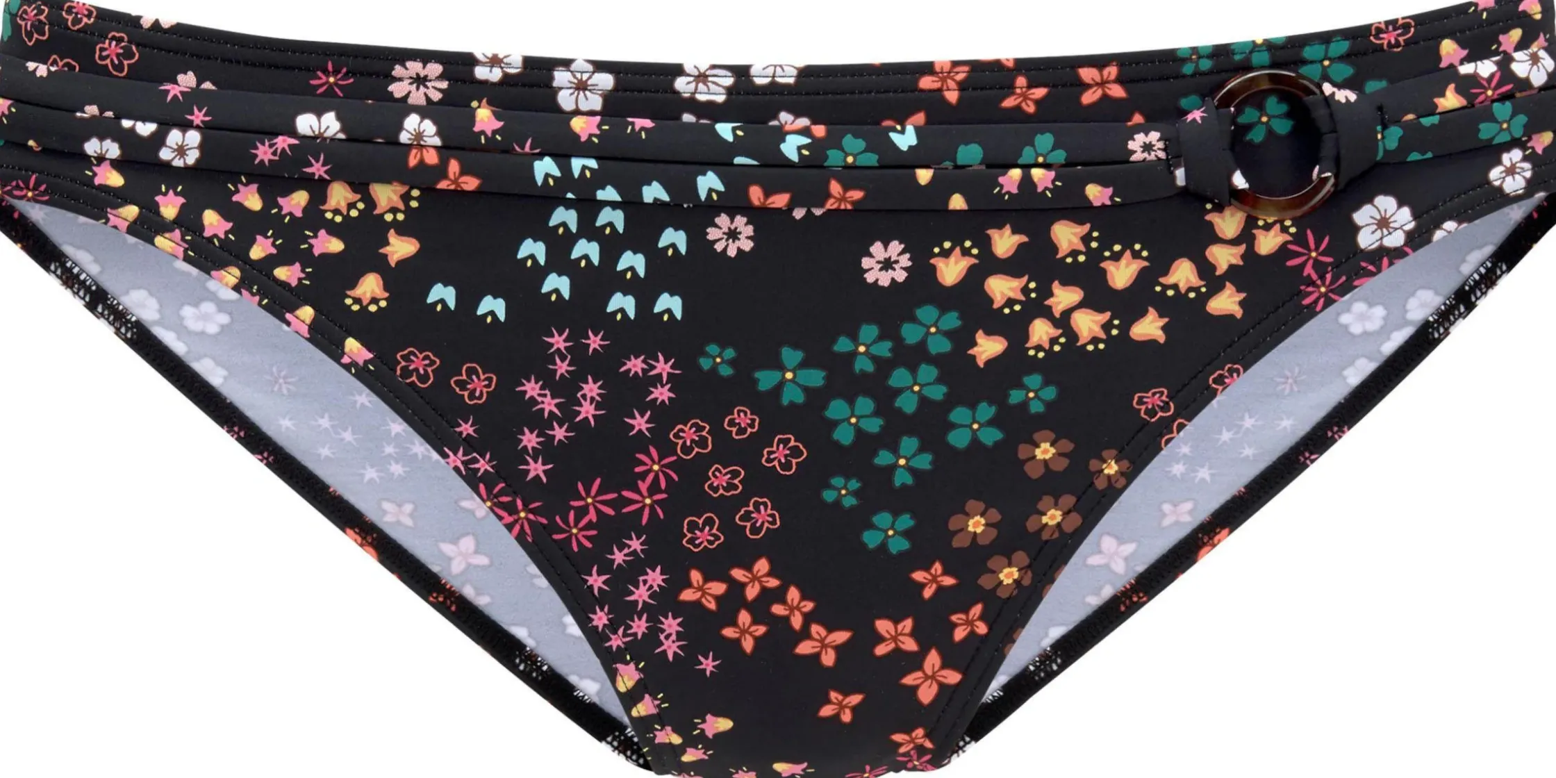 Bikinis|s.Oliver Bikini-Hose schwarz-bedruckt