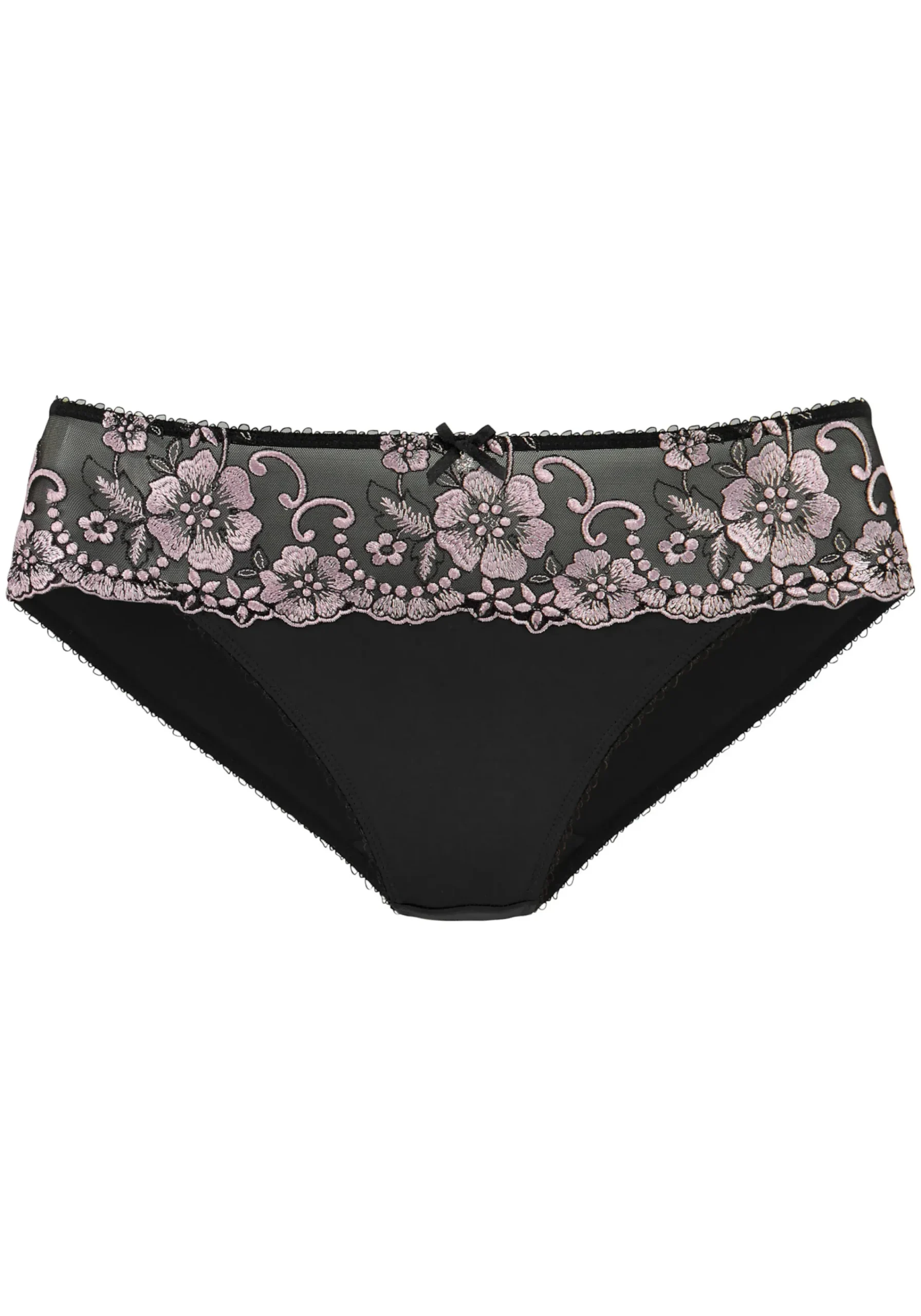 Unterhosen|LASCANA Bikinislip schwarz-rose