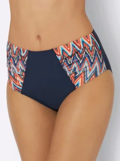 Bikinis|feel good Bikini-Slip marine-bunt-bedruckt