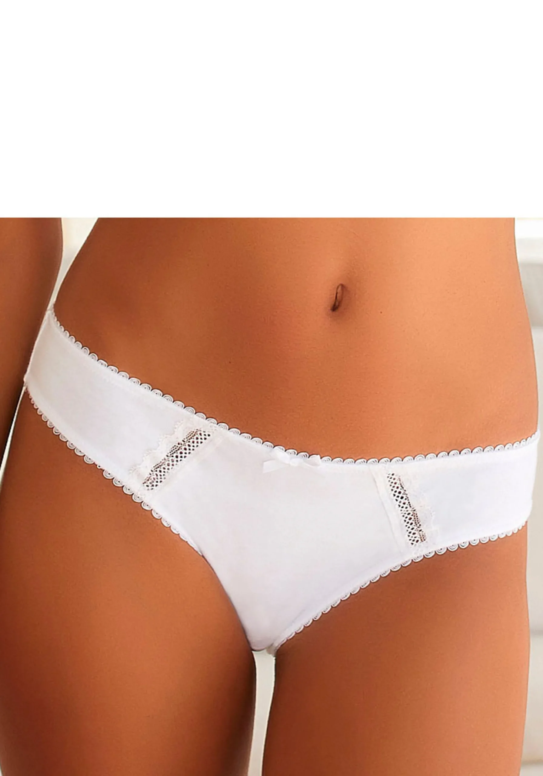 Unterhosen|Nuance Bikinislip rosenholz+weiß