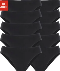 Unterhosen|petite fleur Bikinislip schwarz