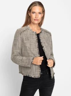 Blazer|heine Blazer schwarz-sand-gemustert