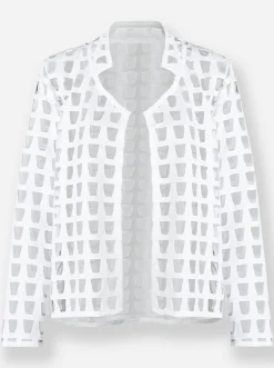Blazer|heine Blazer ecru-gemustert