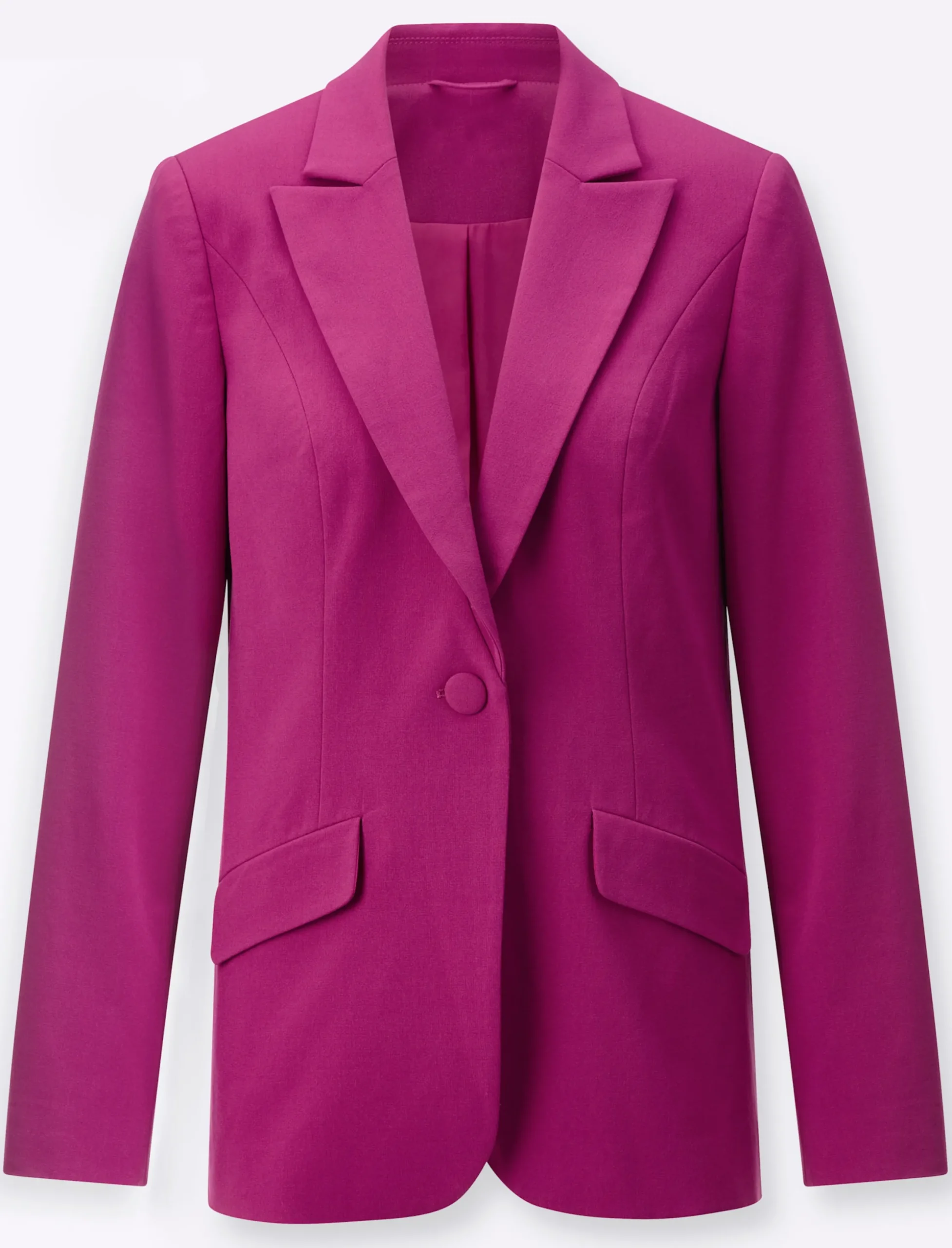 Blazer| Blazer mit Knopfverschluss magenta