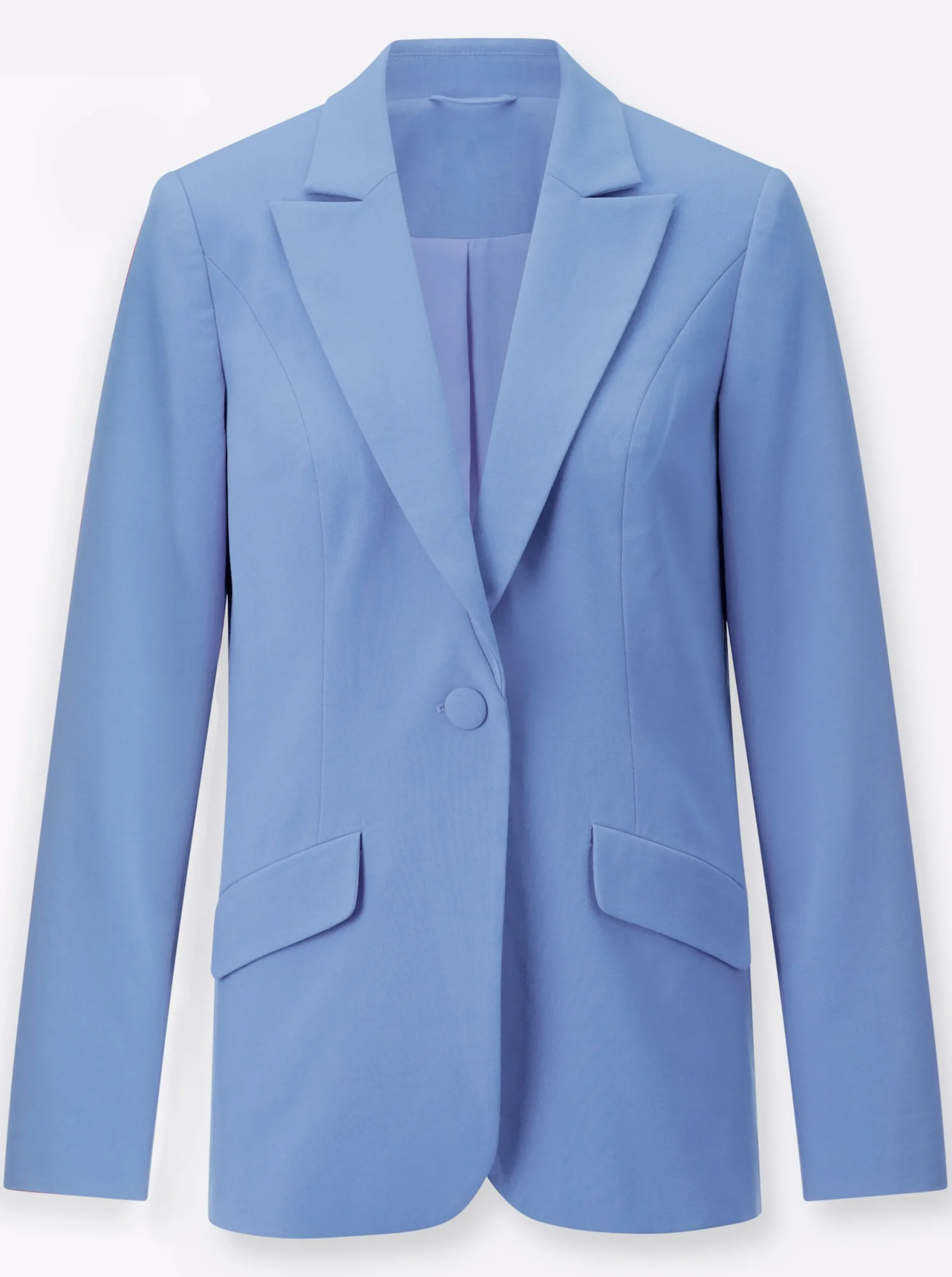 Blazer| Blazer mit Knopfverschluss himmelblau