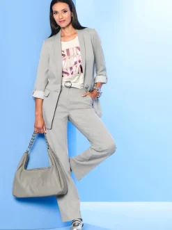 Blazer|heine Blazer mit Schalkragen hellgrau