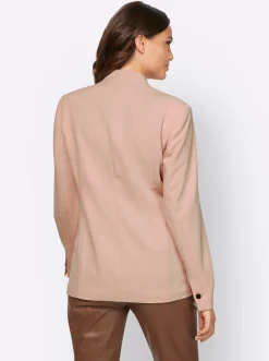 Blazer|heine Blazer mit Stehkragen rosé
