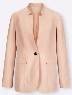 Blazer|heine Blazer mit Stehkragen rosé