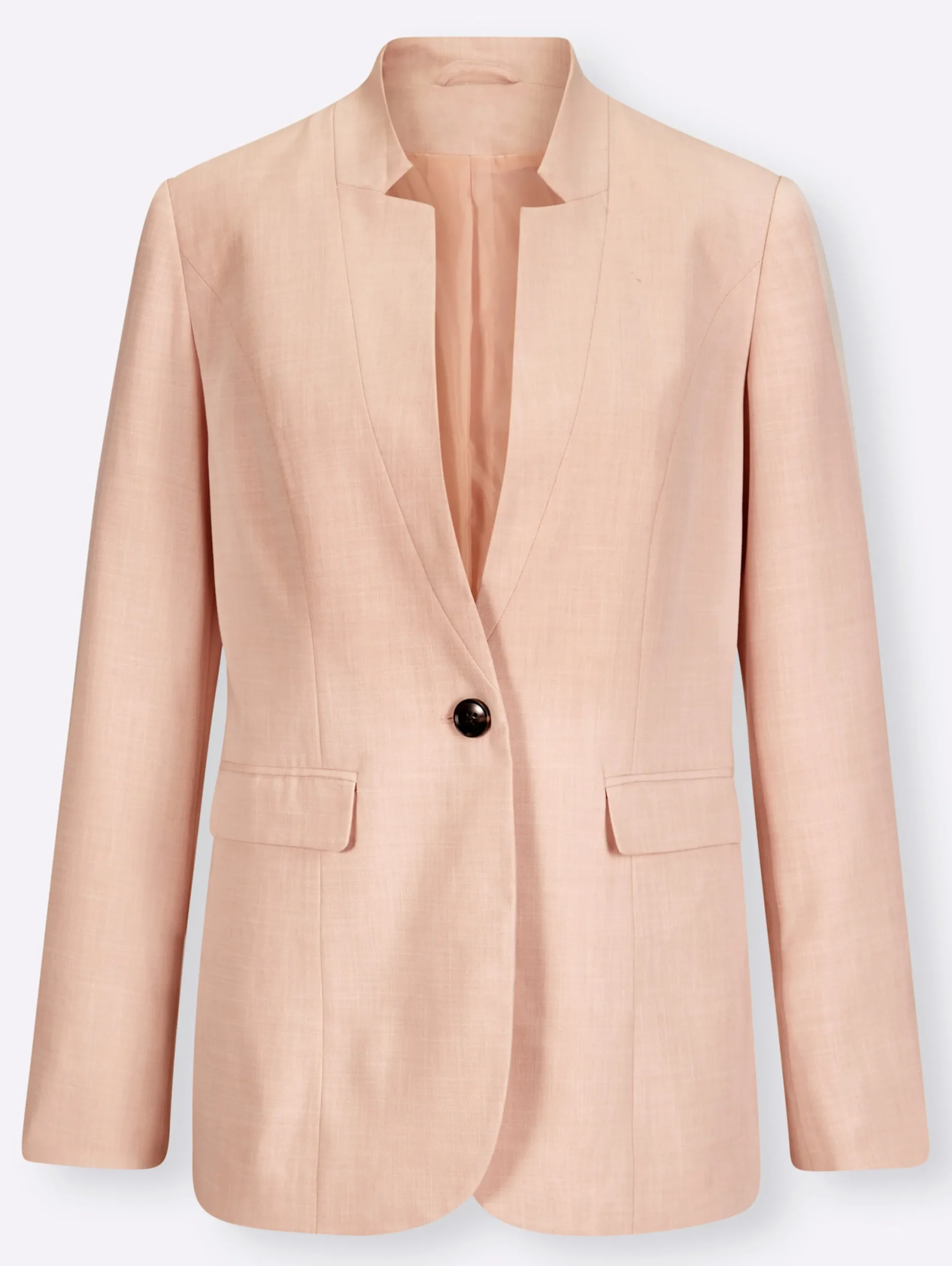 Blazer|heine Blazer mit Stehkragen rosé