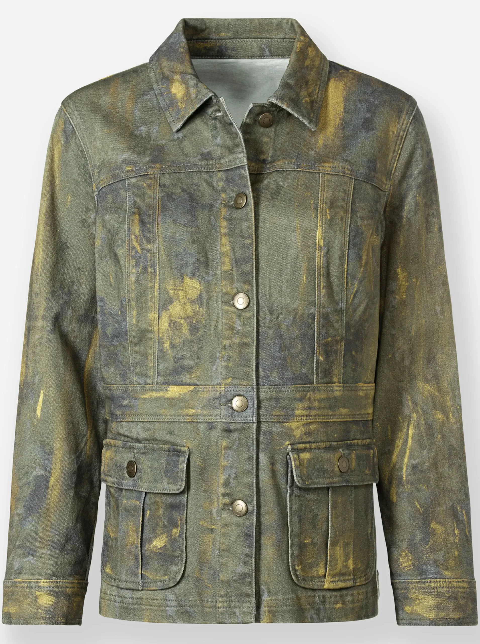 Blazer|heine Blazerjacke khaki-bedruckt