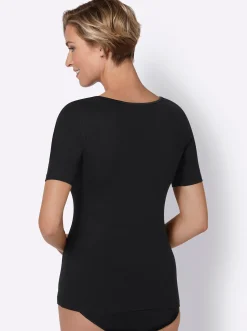 Bodies & Unterhemden|wäschepur Blazershirt schwarz