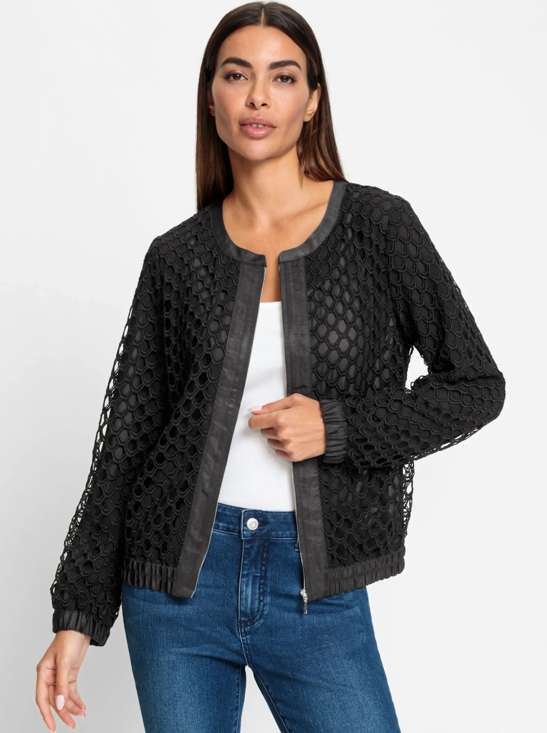 Blazer|heine Blousonjacke schwarz