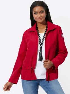 Jacken| Blousonjacke mit Tunnelzug rot