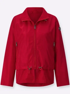 Jacken| Blousonjacke mit Tunnelzug rot