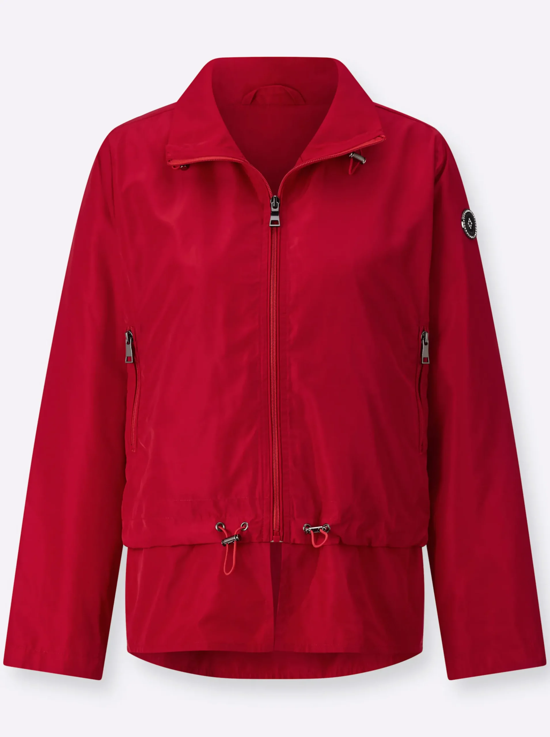Jacken| Blousonjacke mit Tunnelzug rot