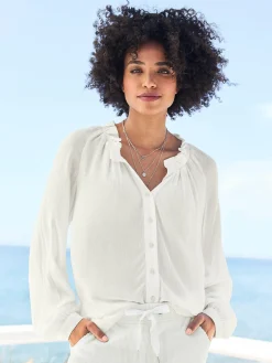 Blusen|heine Bluse weiß