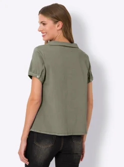 Blusen|heine Bluse khaki