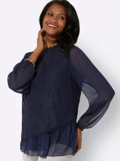 Blusen| Bluse marine