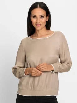 Blusen|heine Bluse sesam