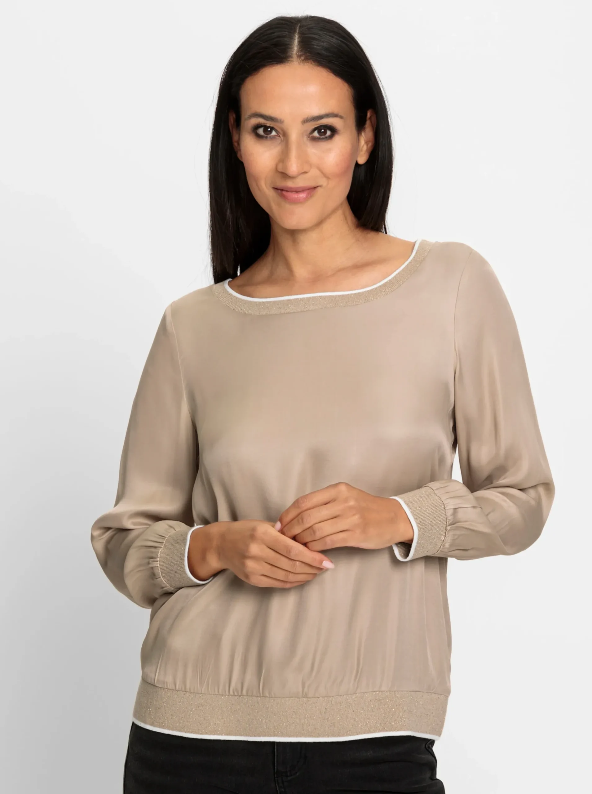 Blusen|heine Bluse sesam