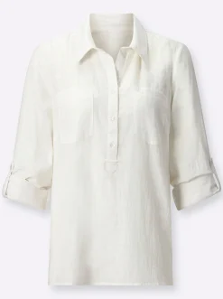Basics|Blusen| Bluse ecru