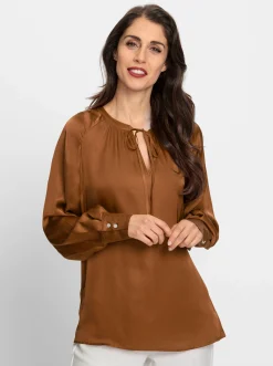 Blusen|heine Bluse cognac