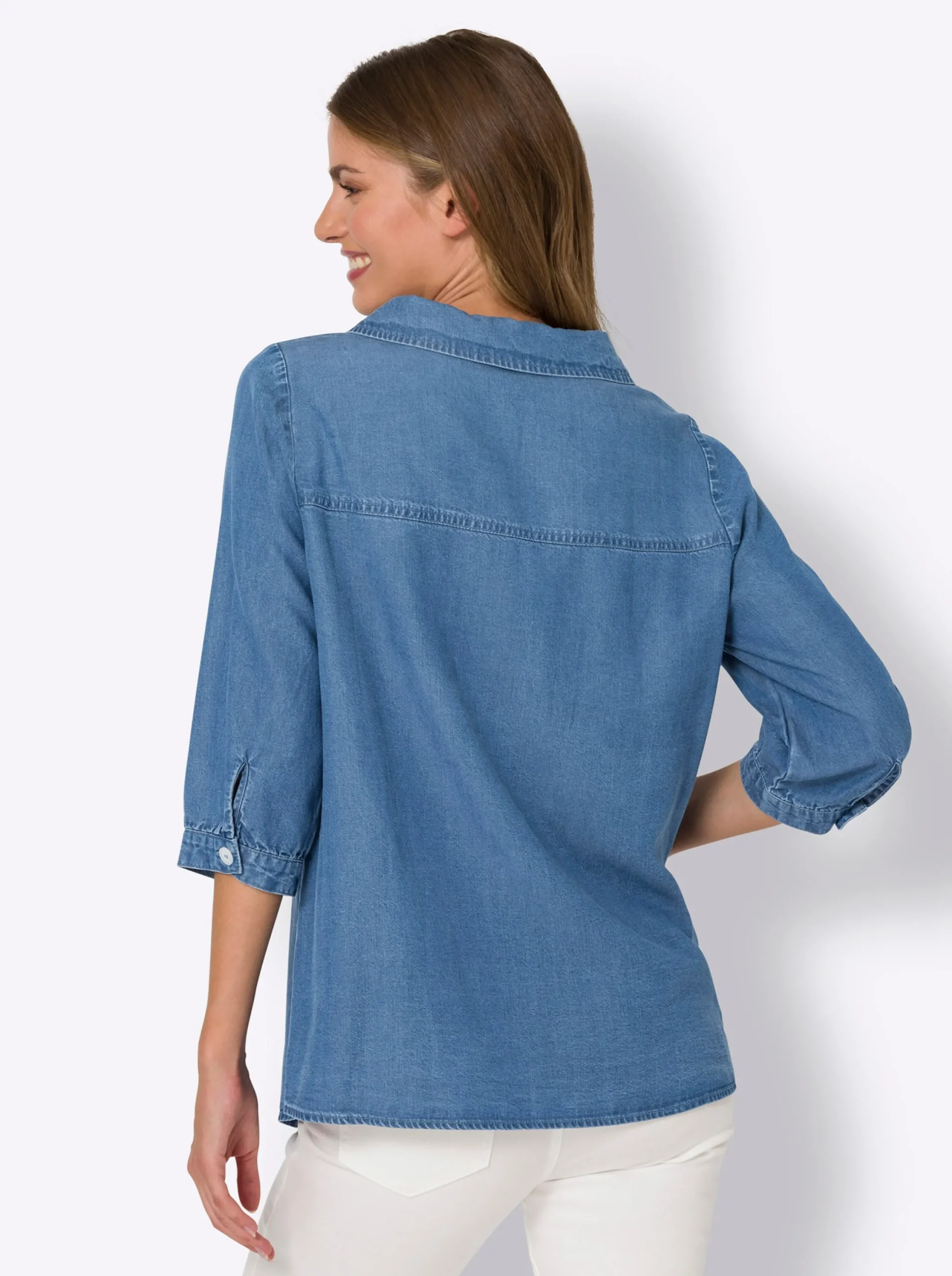 Blusen|heine Bluse blue-bleached
