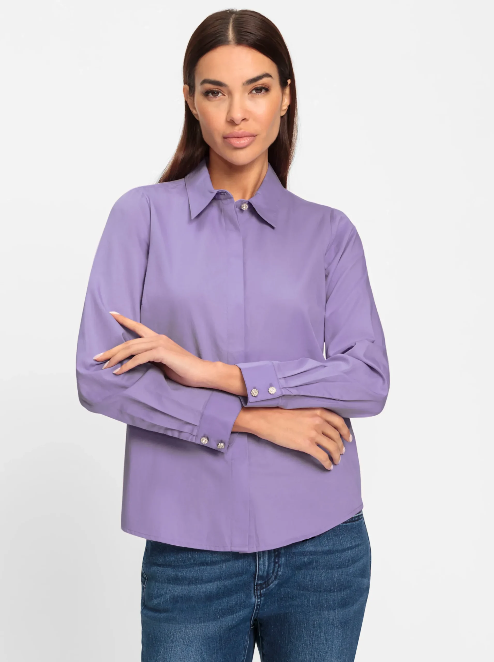 Blusen|heine Bluse lavendel