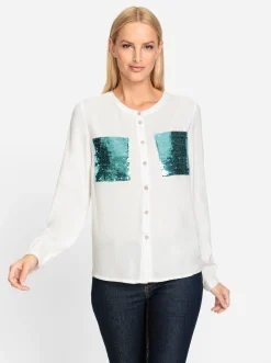 Blusen|heine Bluse ecru
