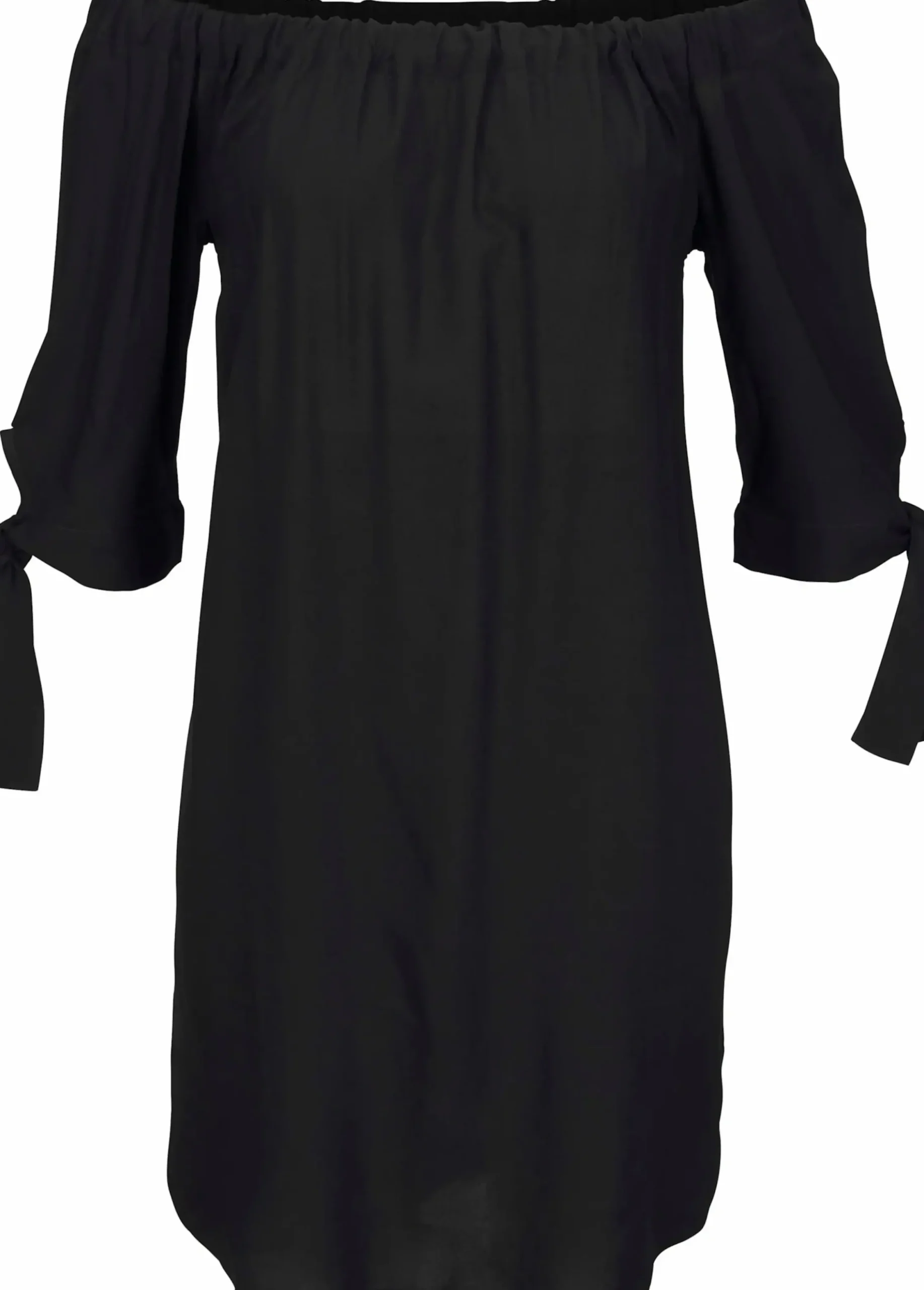 Strandkleider|Kleider|LASCANA Blusenkleid schwarz