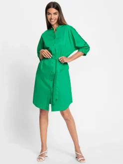 Kleider|heine Blusenkleid mit Gürtel grasgrün