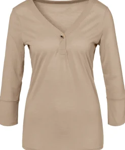 Strandmode|Blusen|LASCANA Blusenshirt beige